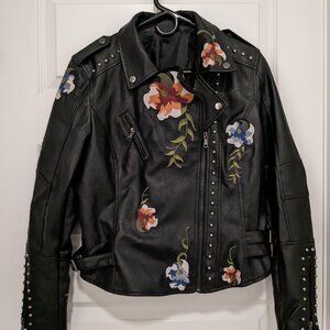 Faux leather jacket
